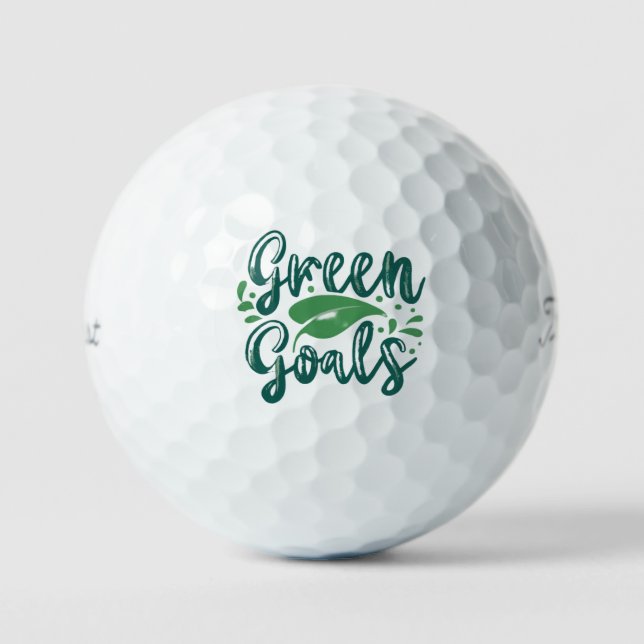 Balles De Golf Objectifs verts (Recto)