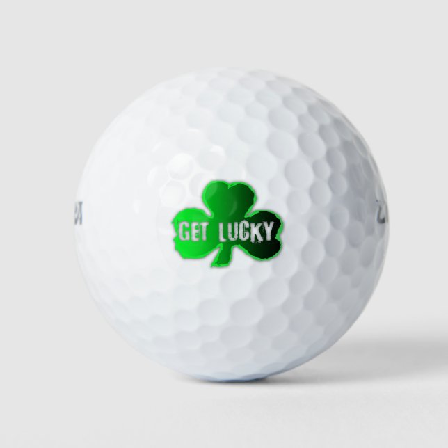 Balles De Golf Obtenez Lucky St Patrick Golf Ball (Devant)