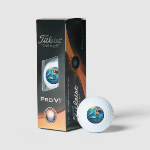 Balles De Golf "Ocean's Dance : A Mermaid and Dolphins' Journey"