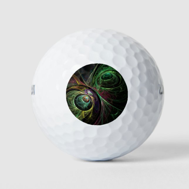 Balles De Golf OEil aux yeux Art Abstrait (Devant)