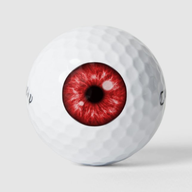 Balles De Golf Oeil rouge amusant (Devant)