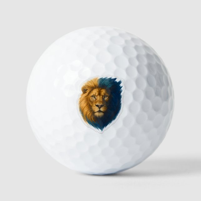 Balles De Golf Oeuvre de Lion - Bicolor (Recto)