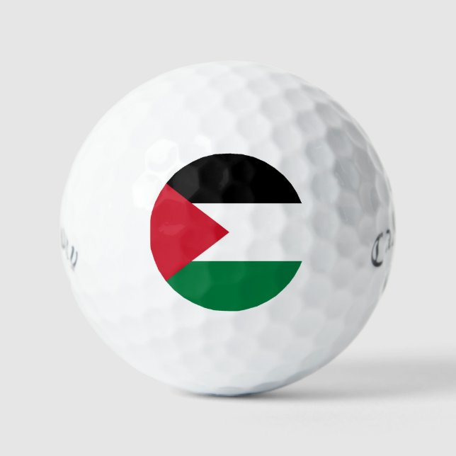 Balles De Golf officiellement le drapeau de l'État de Palestine (Recto)