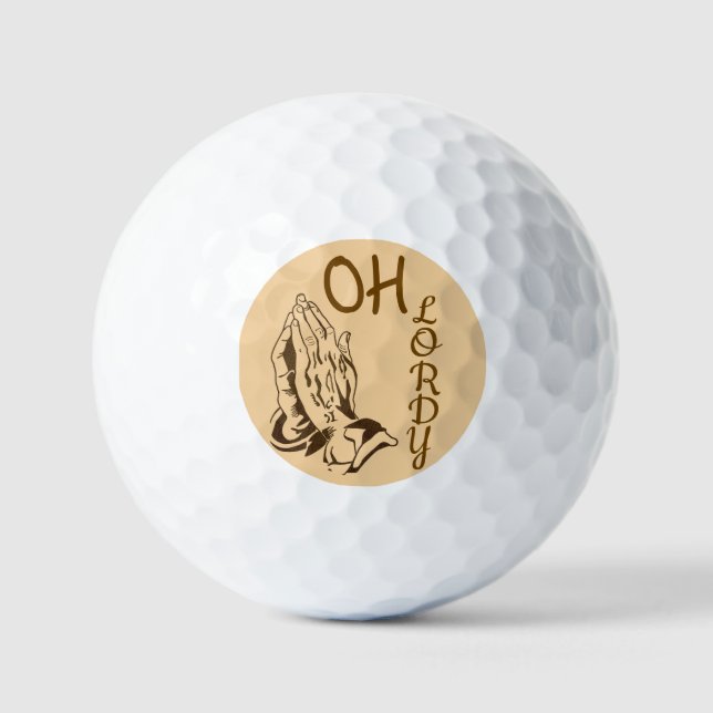 Balles De Golf Oh Lordy Boules de Golf (Recto)