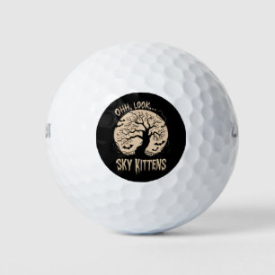 Balles De Golf Oh Regardez Les Chats Du Ciel Halloween Drôles De
