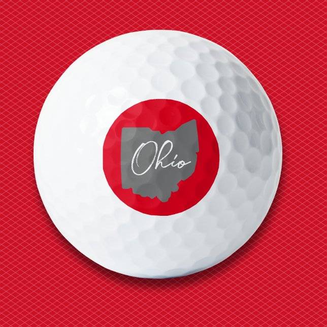Balles De Golf Ohio Buckeye Fière (This Ohio map golf ball is a fun personal gift for any golfer from the " Buckeye State. "
)