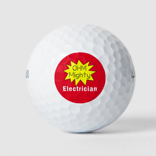 Balles De Golf Ohm Mighty Electrician (Devant)