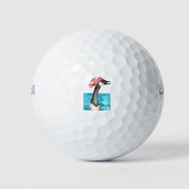 Balles De Golf Oie du Canada dans une Toque (Devant)