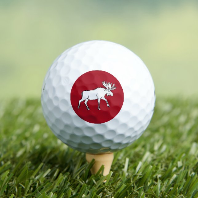 Balles De Golf Oie rouge et blanche (T-shirt Insitu)