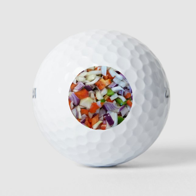 Balles De Golf Oignons et Poivrons (Devant)
