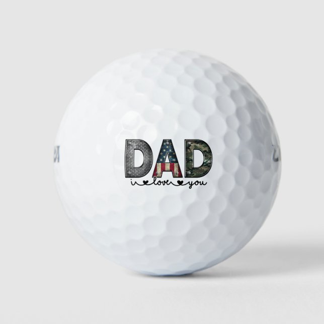 Balles De Golf On t'aime papa (Devant)