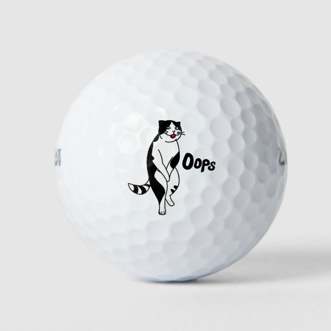 Balles De Golf Oops cat (Devant)