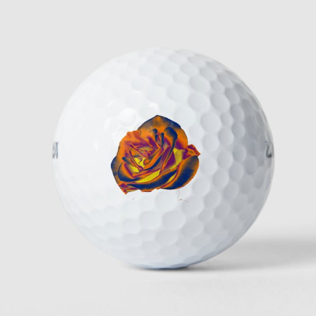 Balles De Golf Orange Rose Golf Ball (Devant)