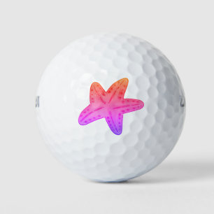 Balles De Golf Orange rose violet de mer Créature Astarfish