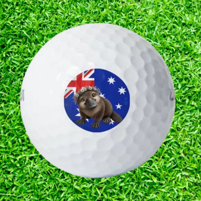 Balles De Golf Ornithorynque australien adorable charmant (Aussie Platypus Golf Balls that are as adorable and charming as your best tee shot.)