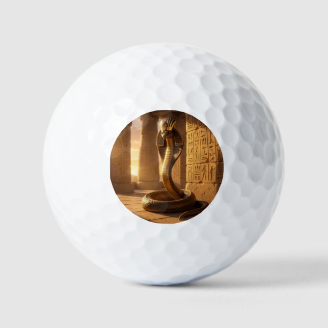 Balles De Golf Ouadjet – Déesse Cobra Égyptienne´6 (Recto)