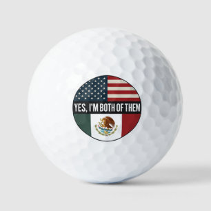 Balles De Golf Oui, je suis les deux – Fier citoyen d'une double