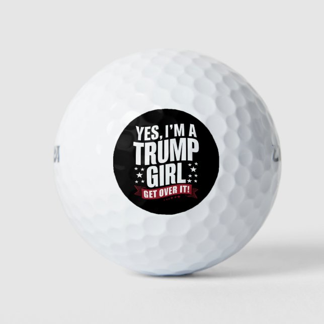 Balles De Golf Oui, je suis une fille de Trump qui s'en remet aux (Devant)