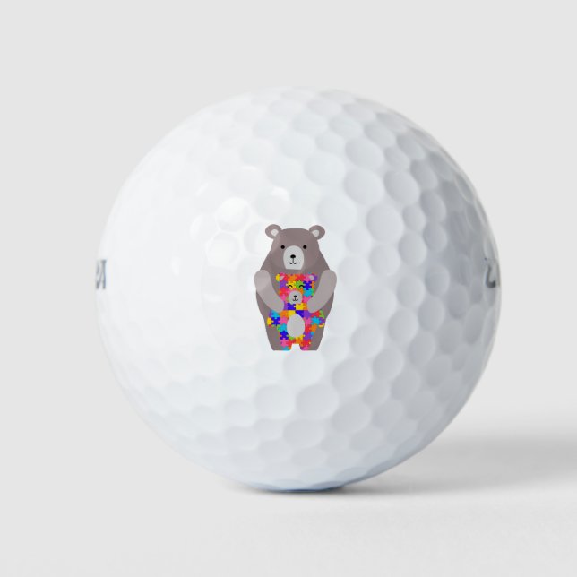 Balles De Golf ours autiste (Devant)