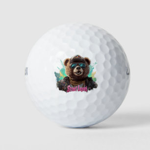 Balles De Golf Ours de légende de rue - Design graphique Cool