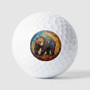 Balles De Golf Ours Grizzly dans un design artistique