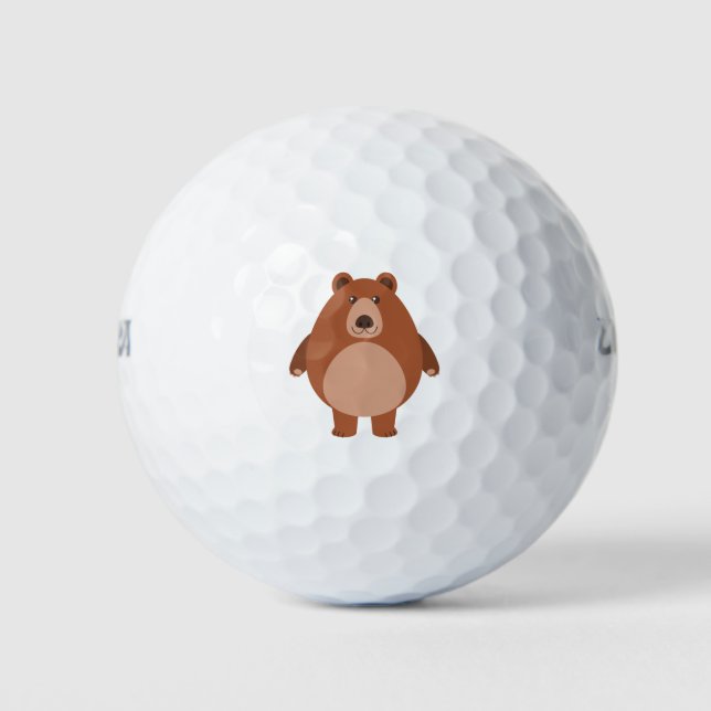 Balles De Golf Ours mignon (Devant)