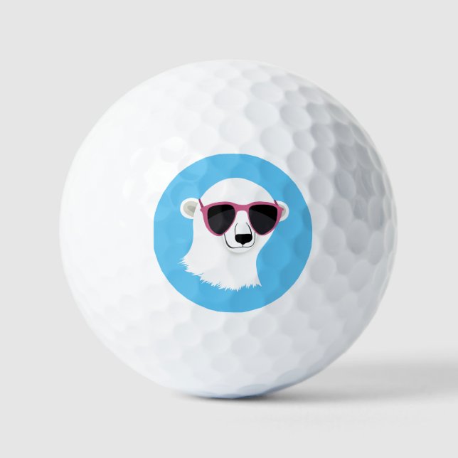 Balles De Golf Ours polaire cool (Recto)