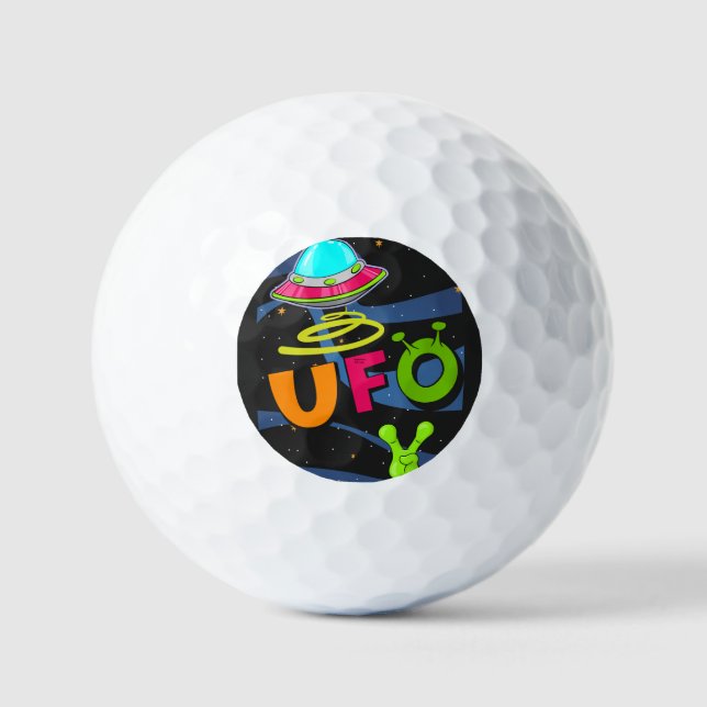 Balles De Golf ovni dans l'espace dit bonjour (Recto)