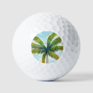Balles De Golf Palmier Tropical Beach par beau temps