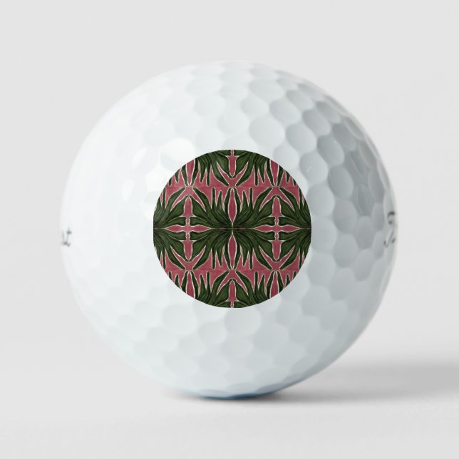Balles De Golf Palmiers verts  (Recto)