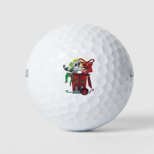 Balles De Golf Panda santa claus, fête de Noël