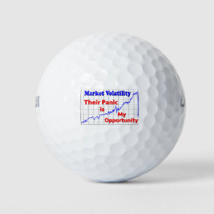 Balles De Golf Panique du marché stock
