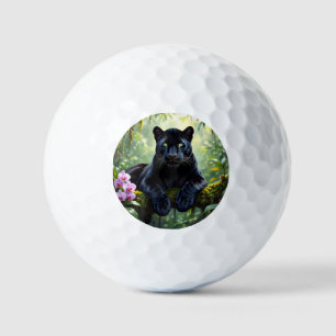 Balles De Golf Panthère noire dans la jungle