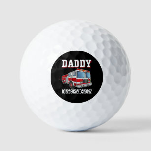 Balles De Golf Papa Anniversaire Camion d'incendie d'équipage à t