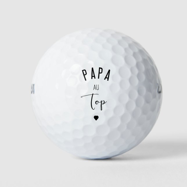 BALLES DE GOLF PAPA AU TOP (Devant)