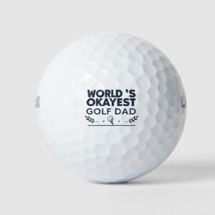 Balles De Golf Papa de golf le plus correct du monde Emblème vint