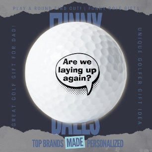 Balles De Golf Papa Golf Drôle Trash Talk En S'accumulant Bulle C