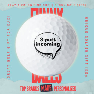 Balles De Golf Papa golfeur drôle trash talk trois putts à venir