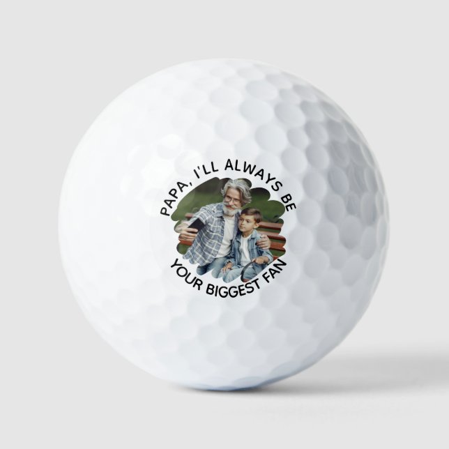 Balles De Golf Papa Je serai toujours votre plus grand fan, photo (Recto)
