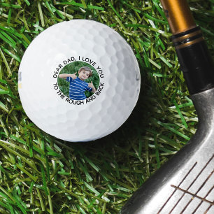 Balles De Golf Papa, je t'aime à la rugosité et au dos photo