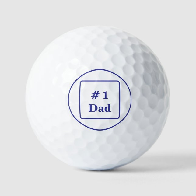 Balles De Golf Papa le Golfer (Recto)