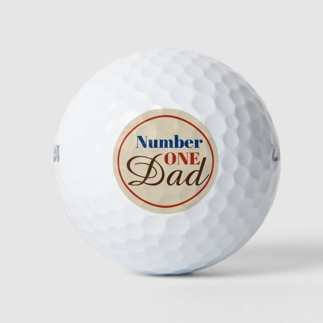 Balles De Golf Papa numéro un (Devant)