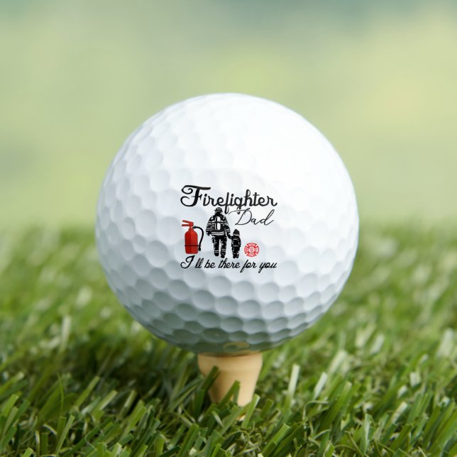 Balles De Golf Papa pompier | Cadeaux de Fête des pères (T-shirt Insitu)
