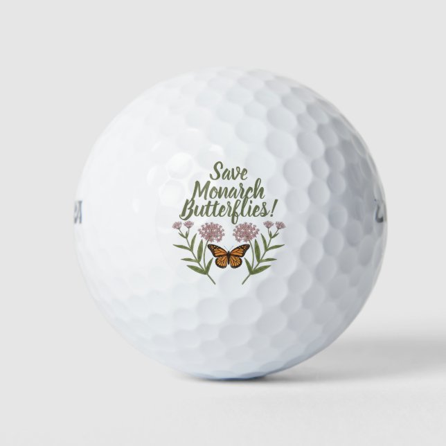 Balles de Golf Papillon Monarque (Devant)