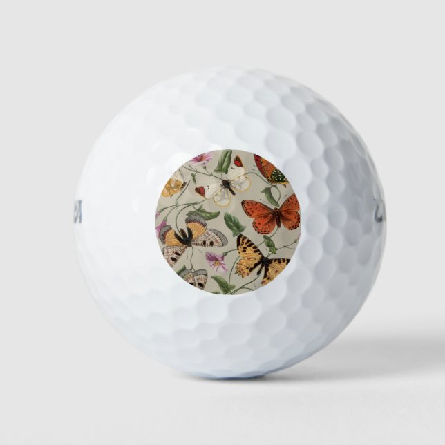 Balles De Golf Papillon Moth Nature Collection Dessin (Devant)