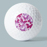 Balles De Golf Papillons Aquarelle Magenta Rose<br><div class="desc">Peinture à papillon Magenta Rose aquarelle.</div>