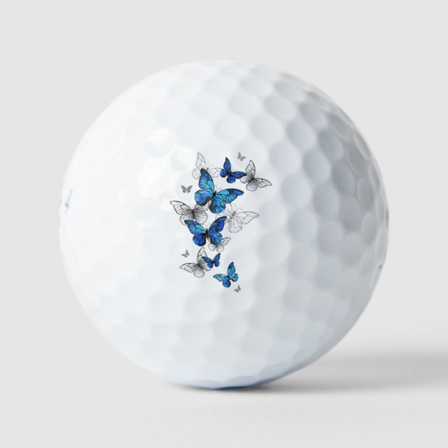 Balles De Golf Papillons volants bleus Morpho (Devant)