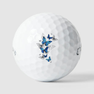 Balles De Golf Papillons volants bleus Morpho