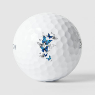 Balles De Golf Papillons volants bleus Morpho