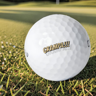 Balles De Golf Papy!!! Bande dessinée simple et cool moderne